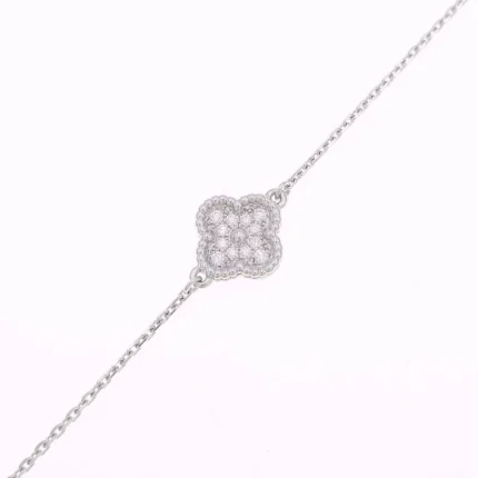 Luxury Diamond Single Clover Bracelet